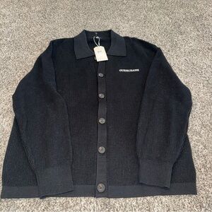 Calvin Klein Black Men's Cardigan Sweater
